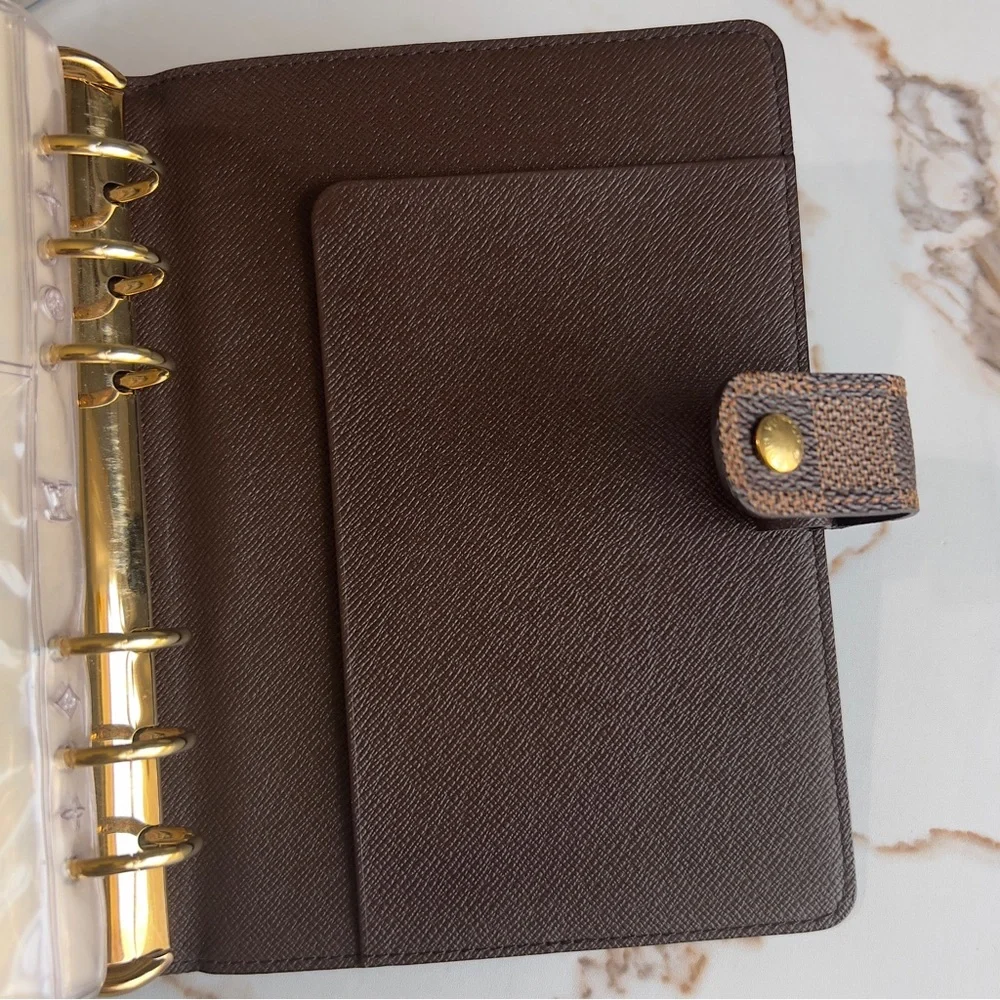 SOLD-Authentic Louis Vuitton Agenda MM Damier Ebene - Picture 8 of 16